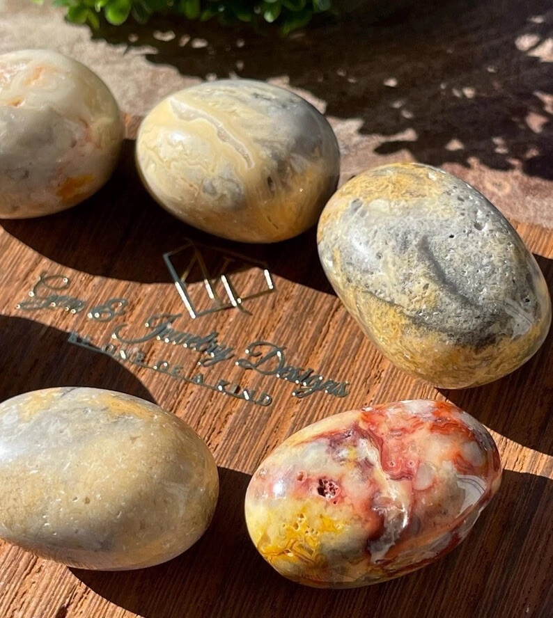 Natural Crazy Lace Agate Crystal Tumble – Root, Sacral, and Solar Plexus Chakra