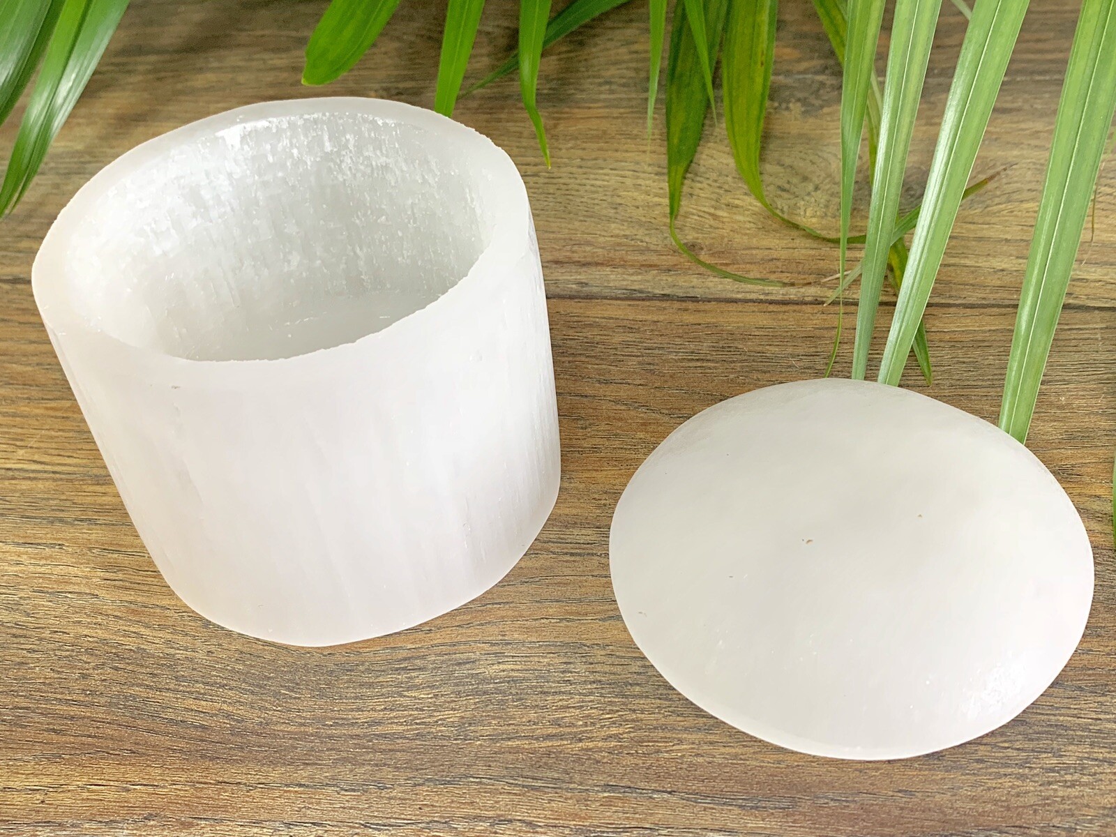 Selenite Jar Crystal Jar Charging Stone Vessel Reiki Chakra Meditation Gift Idea