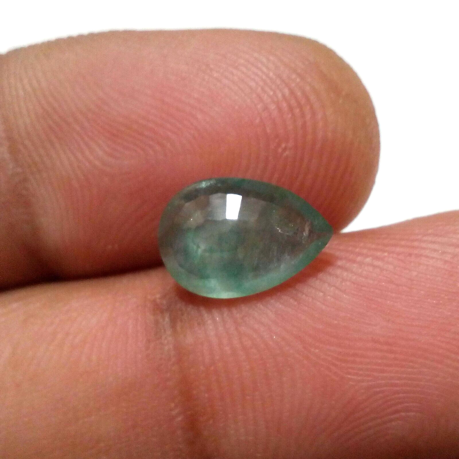 AAA+ Outstanding Colombian Emerald Faceted Pear 2.50 Crt Green Loose Gemstone