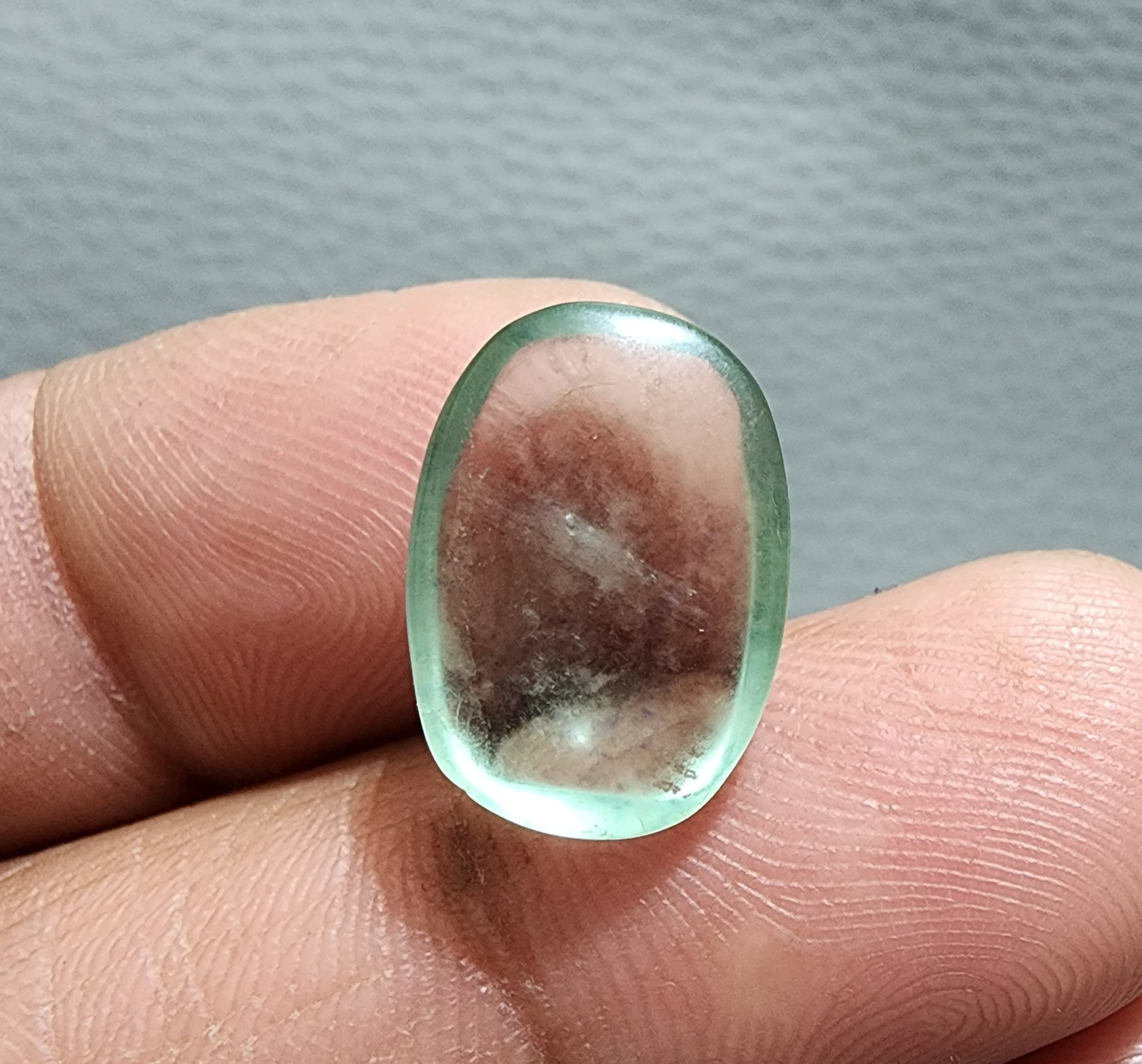 17.10ct AAA+ Quality Green Fluorite Oval Cabochon – Premium Natural Gemstone