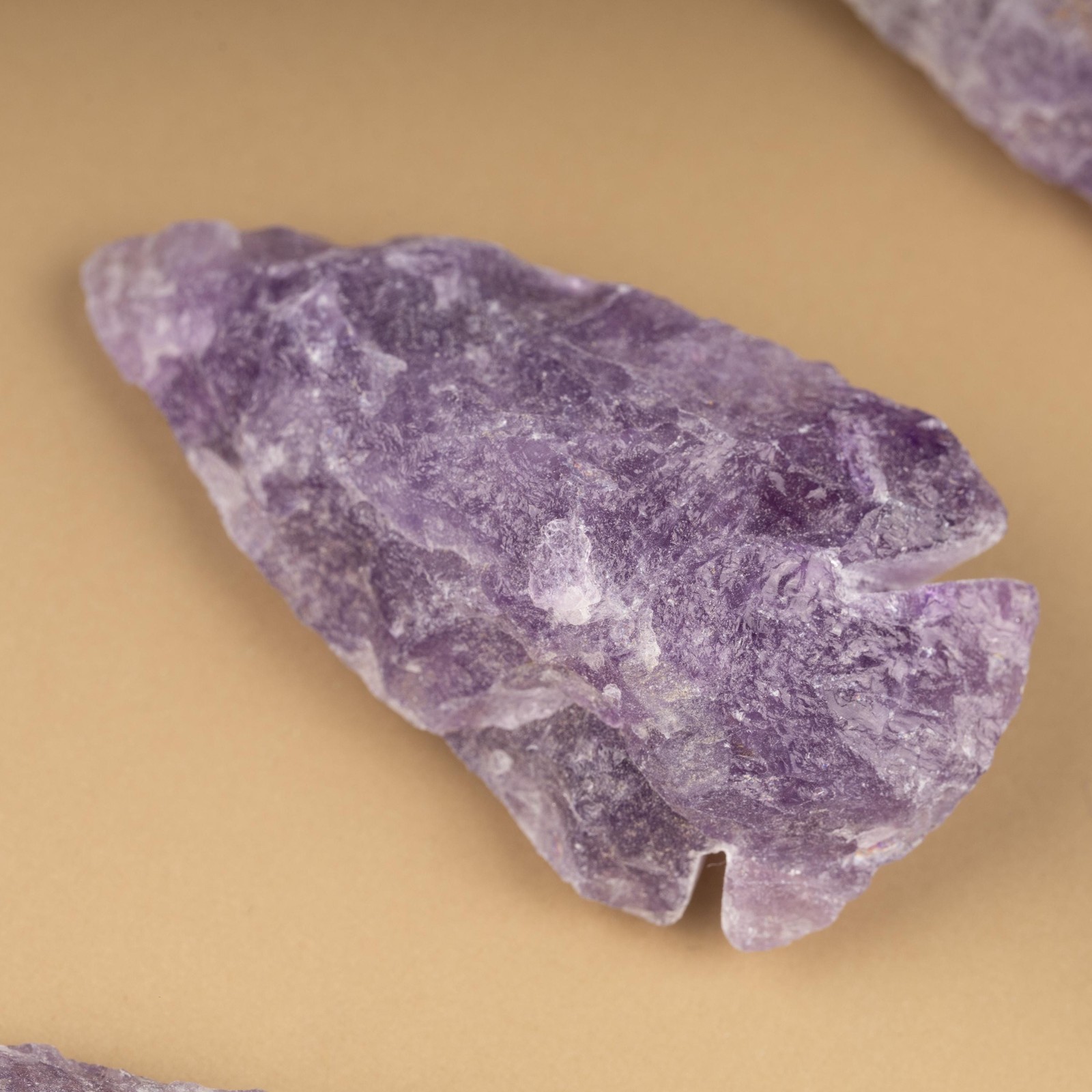 Hand Carved Crystal Arrowhead: 2″ Obsidian, Quartz, Jasper & 1.5″ Amethyst