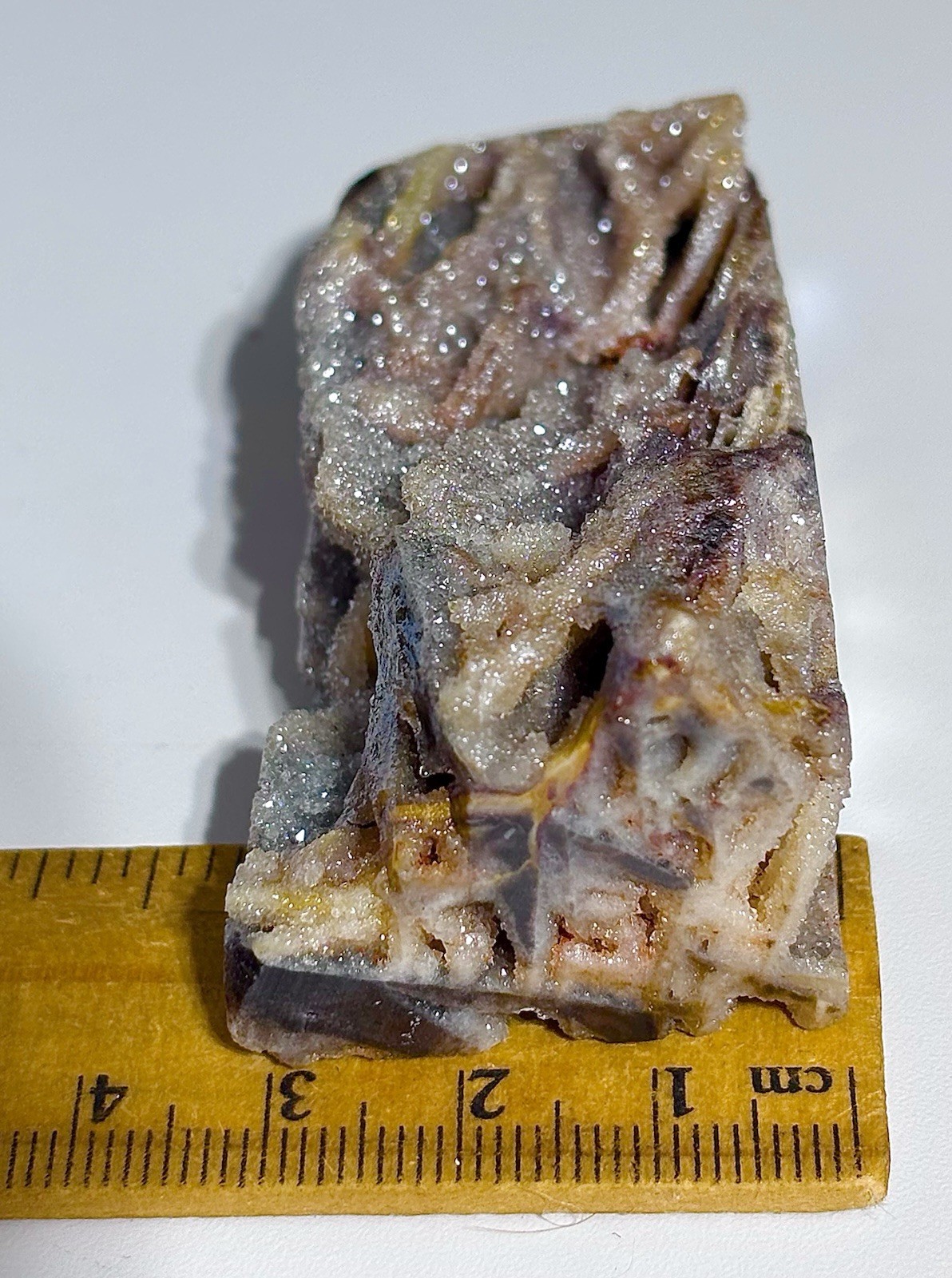 Rainbow Sphalerite Crystal Tower Point Colourful Metallic Lustre Stone 80x32mm