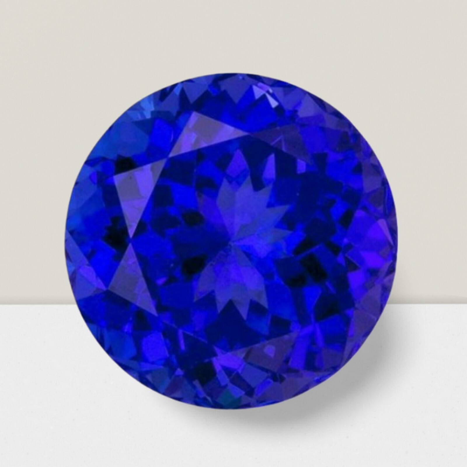 Tanzanite Round Cut Gemstone 3.50 Cts – 10 mm VVS Loose Gem