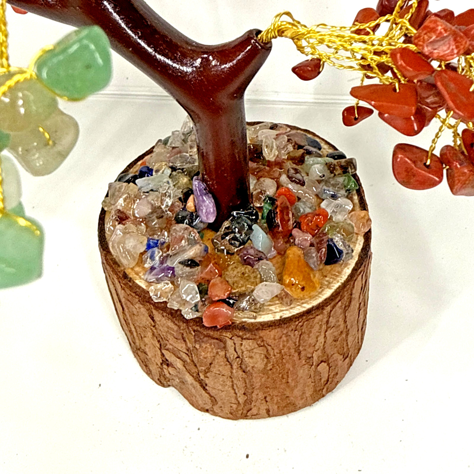 Crystal Tree 7 Chakra Tree of Life with Seven Gemstones Spiritual Gift