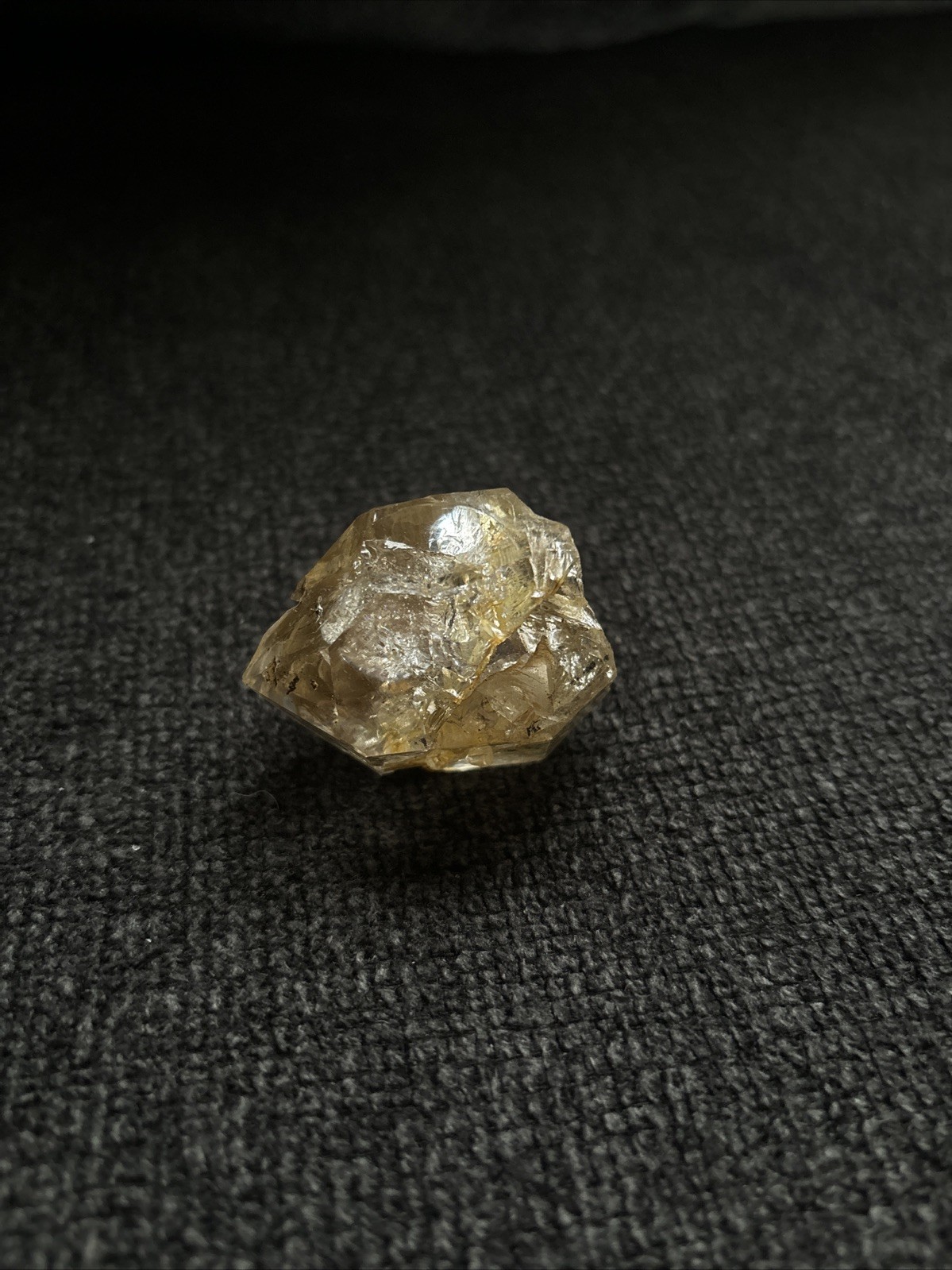 Herkimer Diamond Quartz Crystal “Golden Healer” 1.75in x 1.5in, 2oz