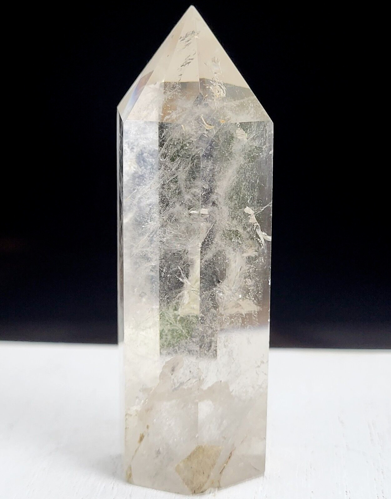 Smokey Quartz Tower Crystal Chakra Point Gemstone Wand Reiki