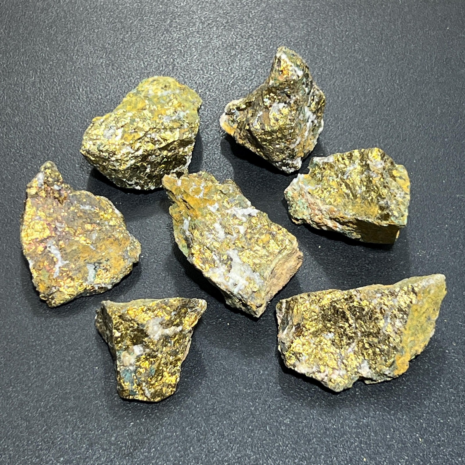 Gold Chalcopyrite Ore Rough Raw Stones (By The Piece Or Pound) Genuine Mineral