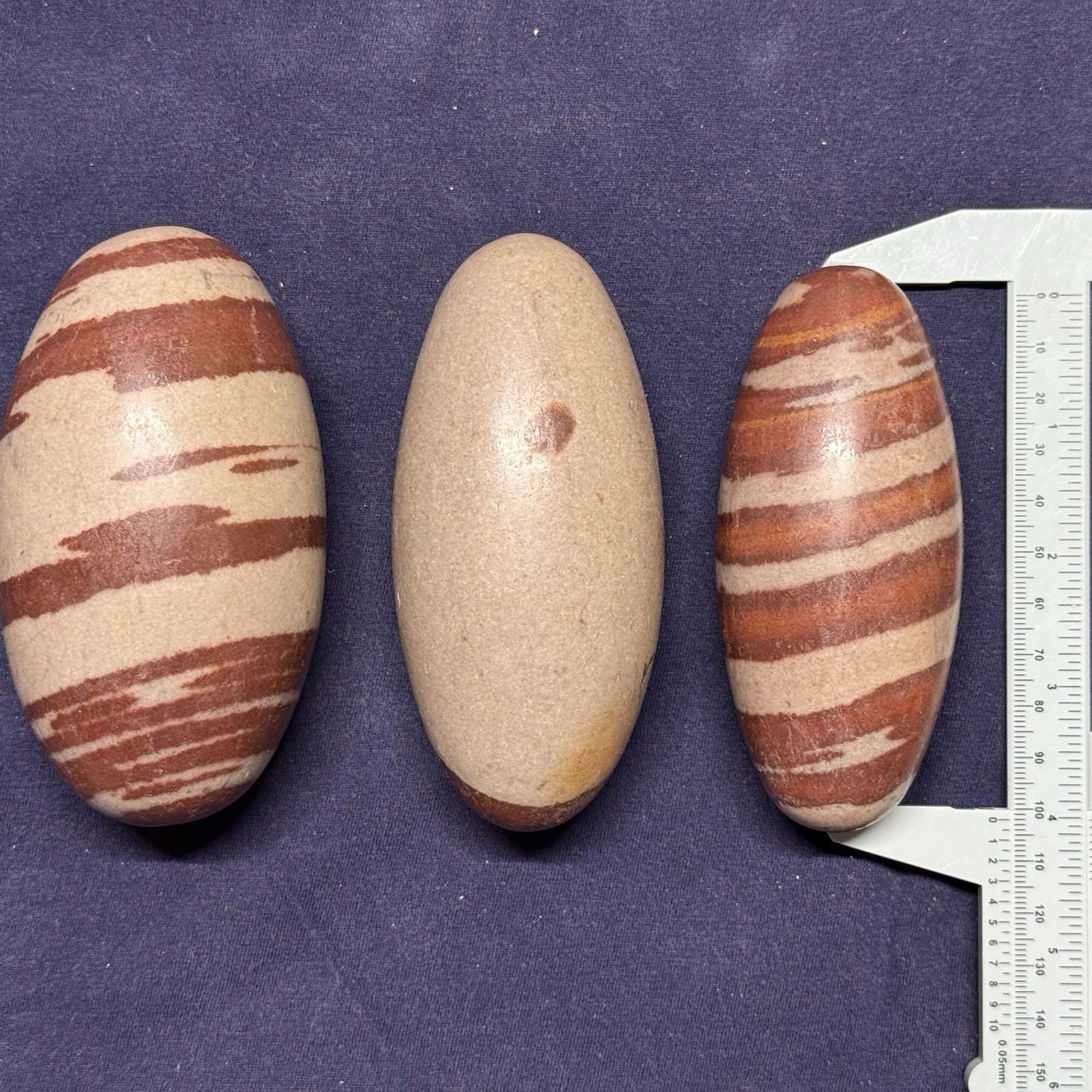 4 Inch Shiva Lingam stone from India -Narmada River -Palm size Shivalingam -1 pc
