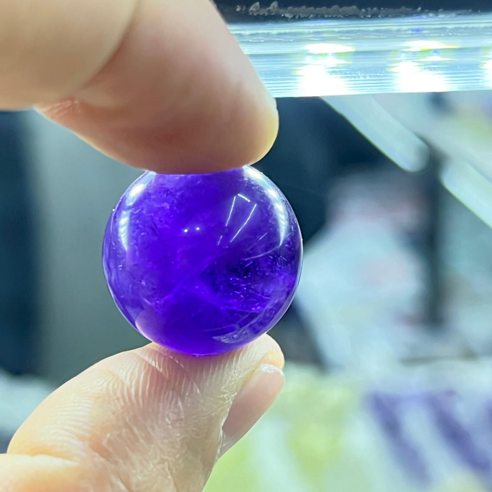 1pc Natural Amethyst Quartz Sphere Crystal Ball Reiki Healing 20mm