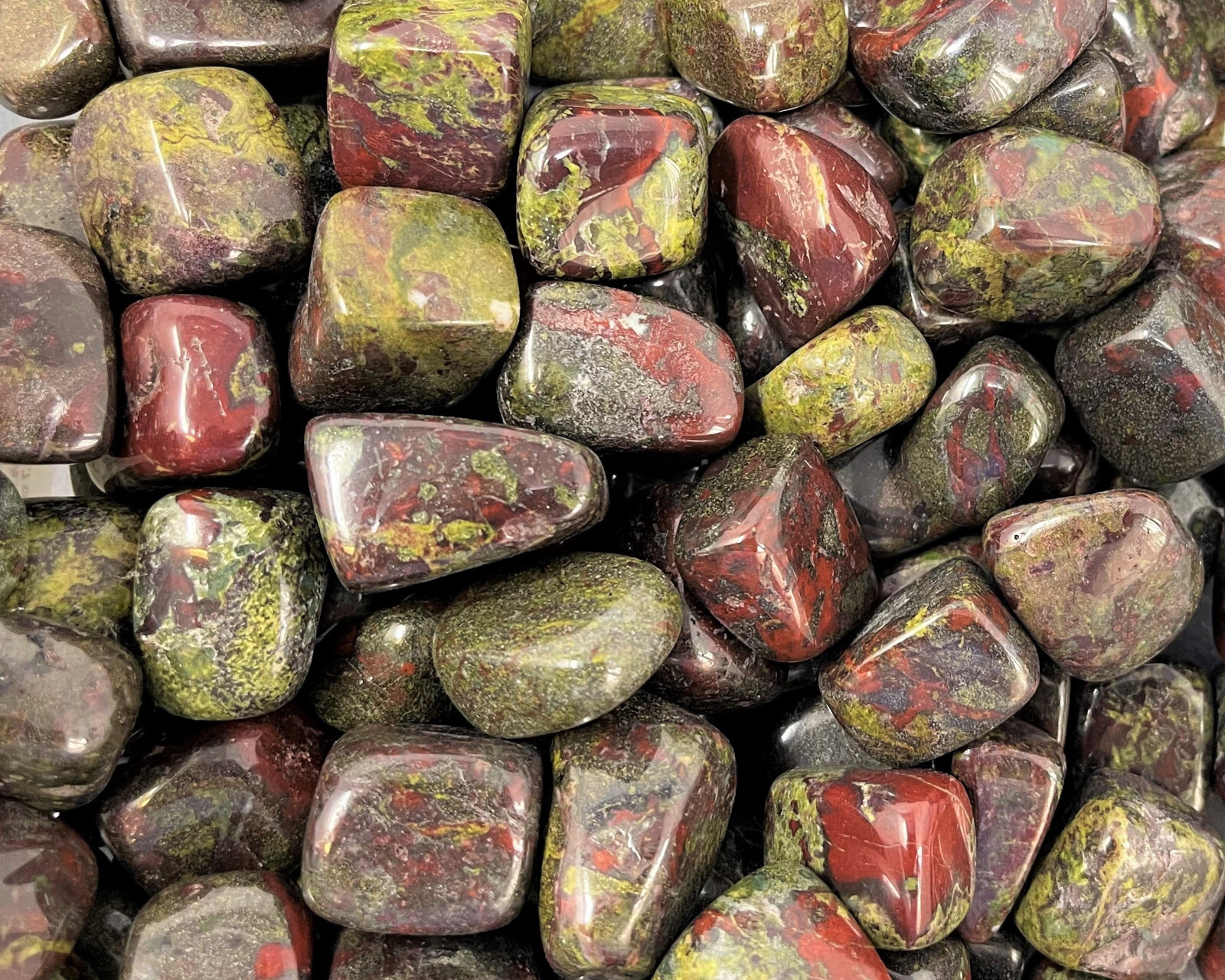 Dragons Blood Jasper Tumbled Stones Wholesale Bulk Lots (Tumbled Dragon Stone)