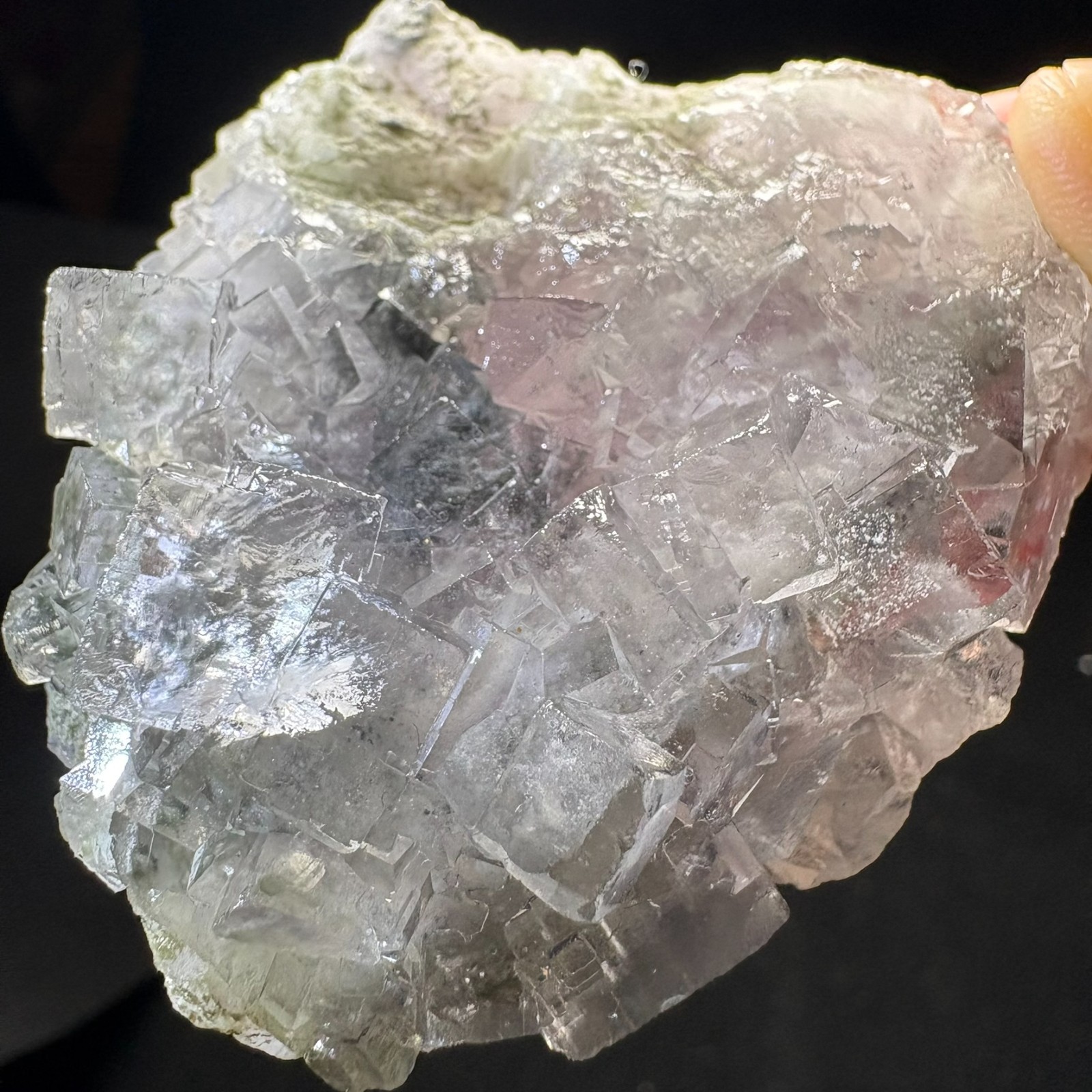 AAA+ Water-Clear Cubic Fluorite Cluster Specimen Natural Crystal Raw Mineral