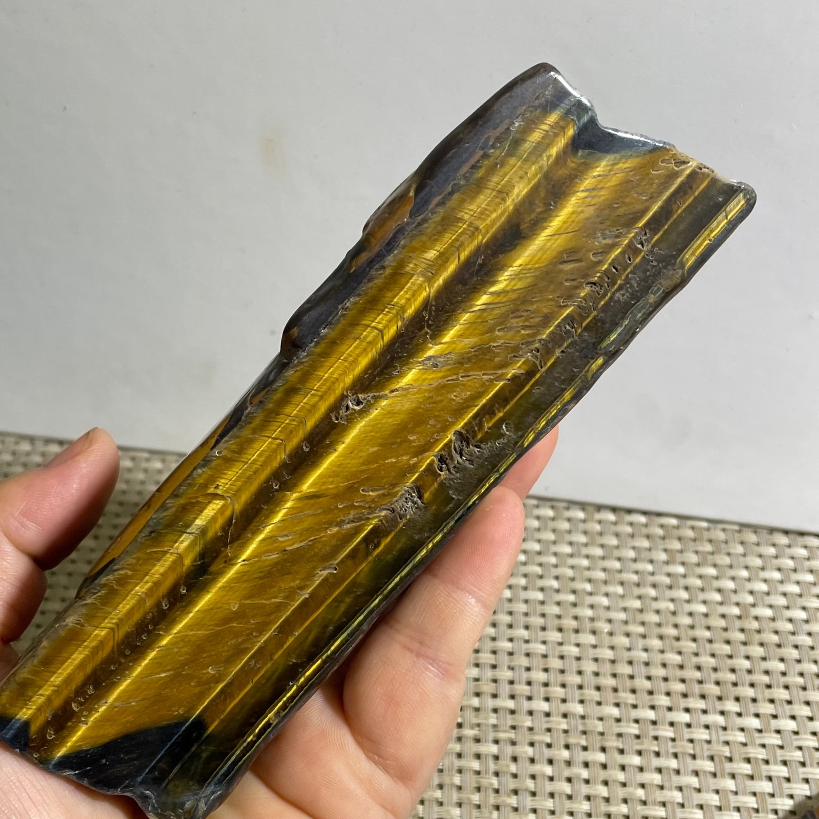290g Natural tiger’s-eye Rough Raw Stone Rock Specimen Reiki healing