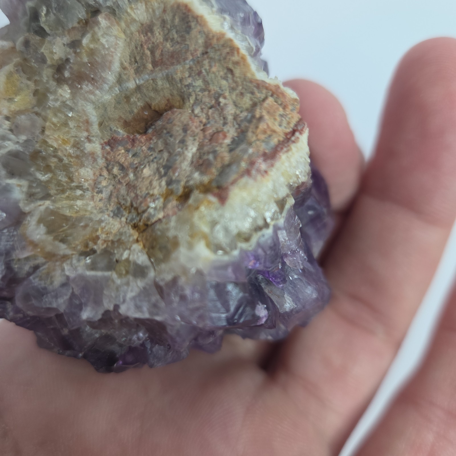 Natural Purple Crystal Cluster Specimen Amethyst Mineral Collectible 9.8 Ounces