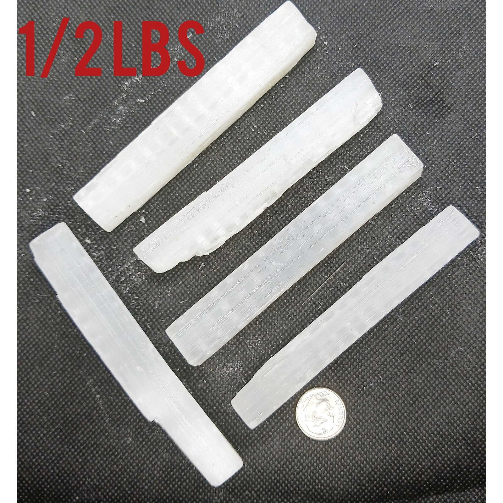 Selenite sticks 1/2 lbs or single stone raw selenite crystal cleansing