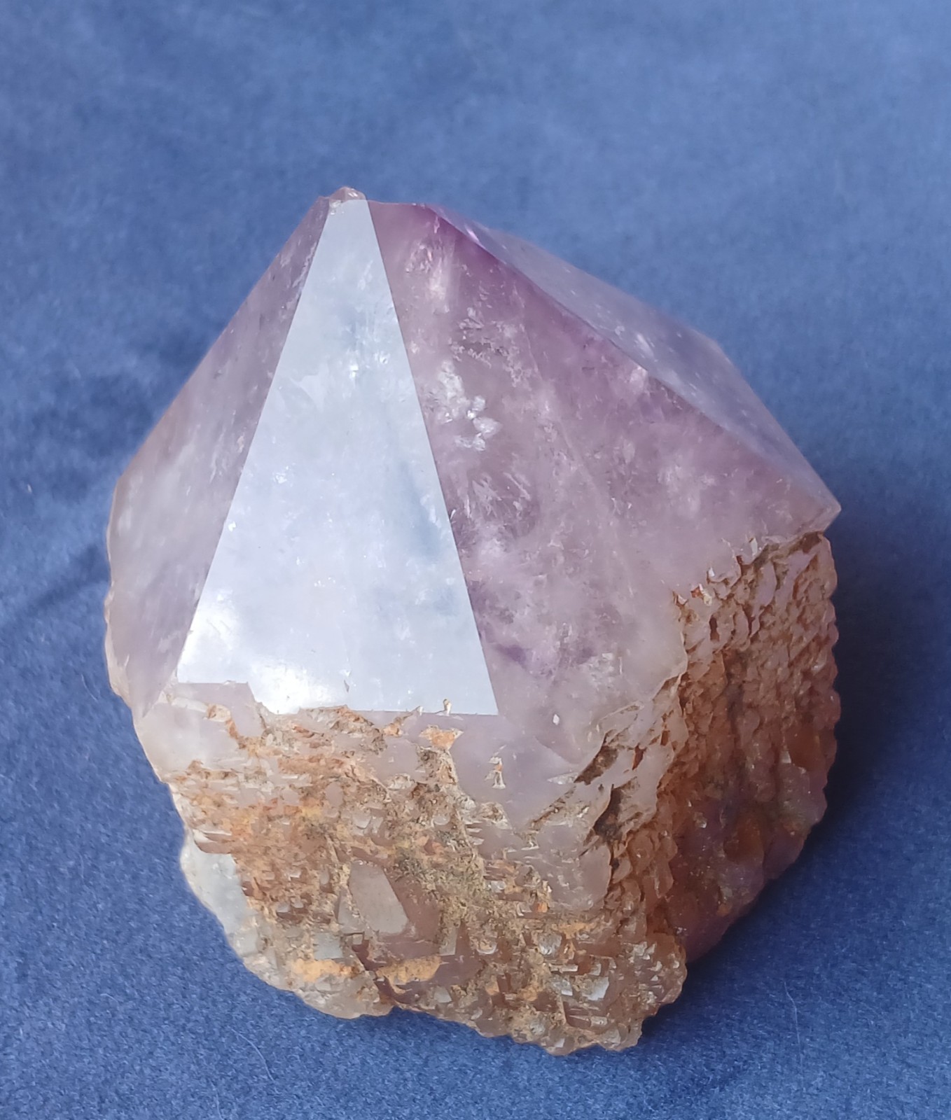 164g Beautiful Natural Semi Polished Purple Amethyst Quartz Crystal Point