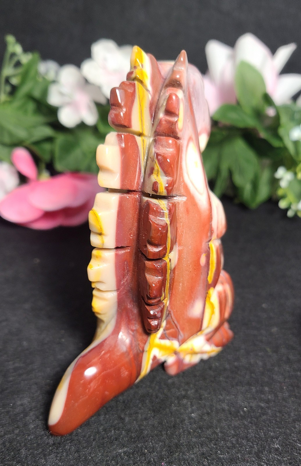 Rare Large 4″ 345g Mookaite Dragon Dinosaur Godzilla Crystal Stone Statue