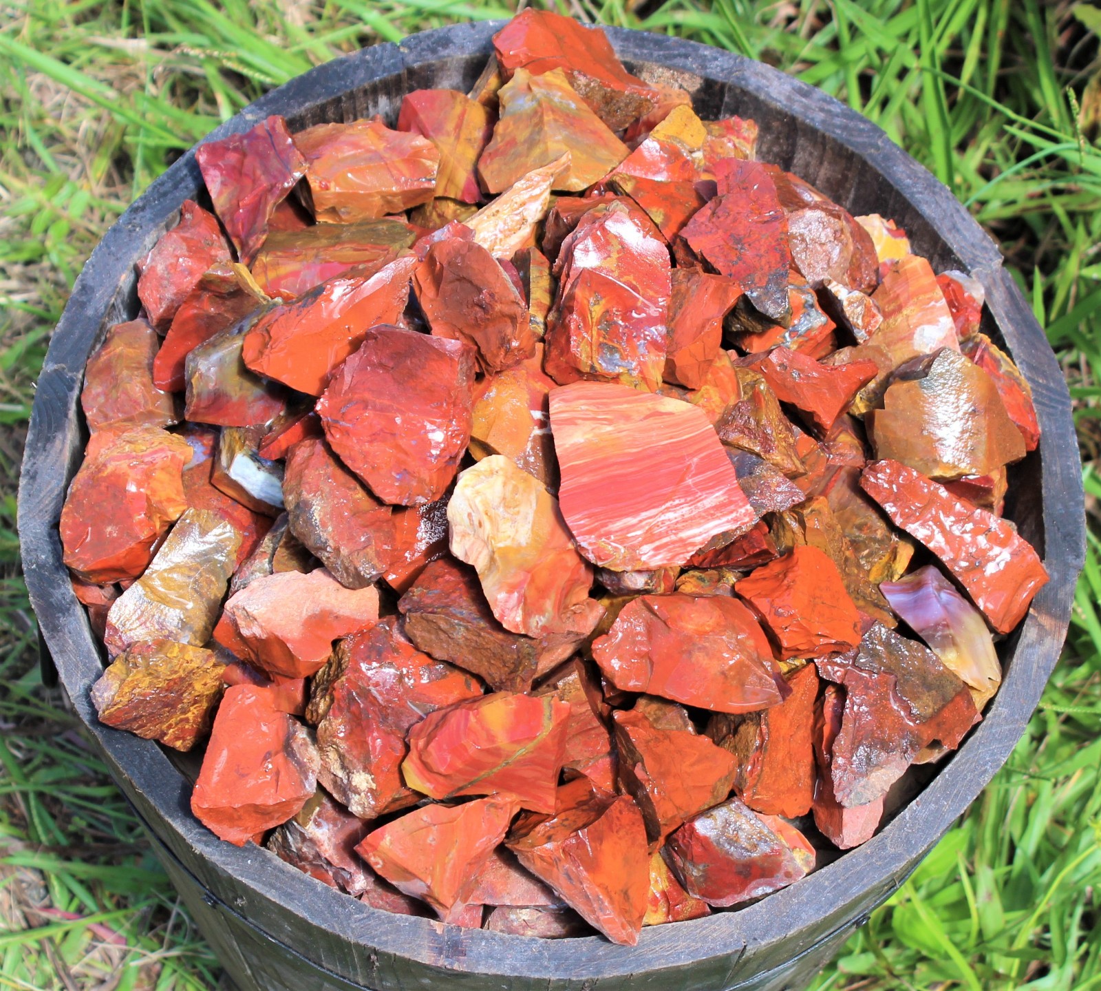 11 lb Wholesale Rough Stone Buckets – Chose Your Gemstone (Raw Crystal Bulk Lot)
