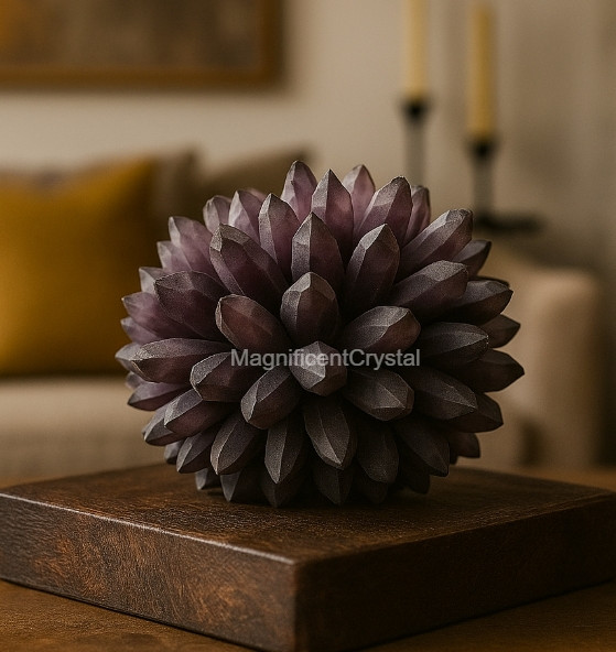 9lb+ Rare DARK PURPLE Amethyst Quartz Cluster Crystal Home Decor Display Gifts