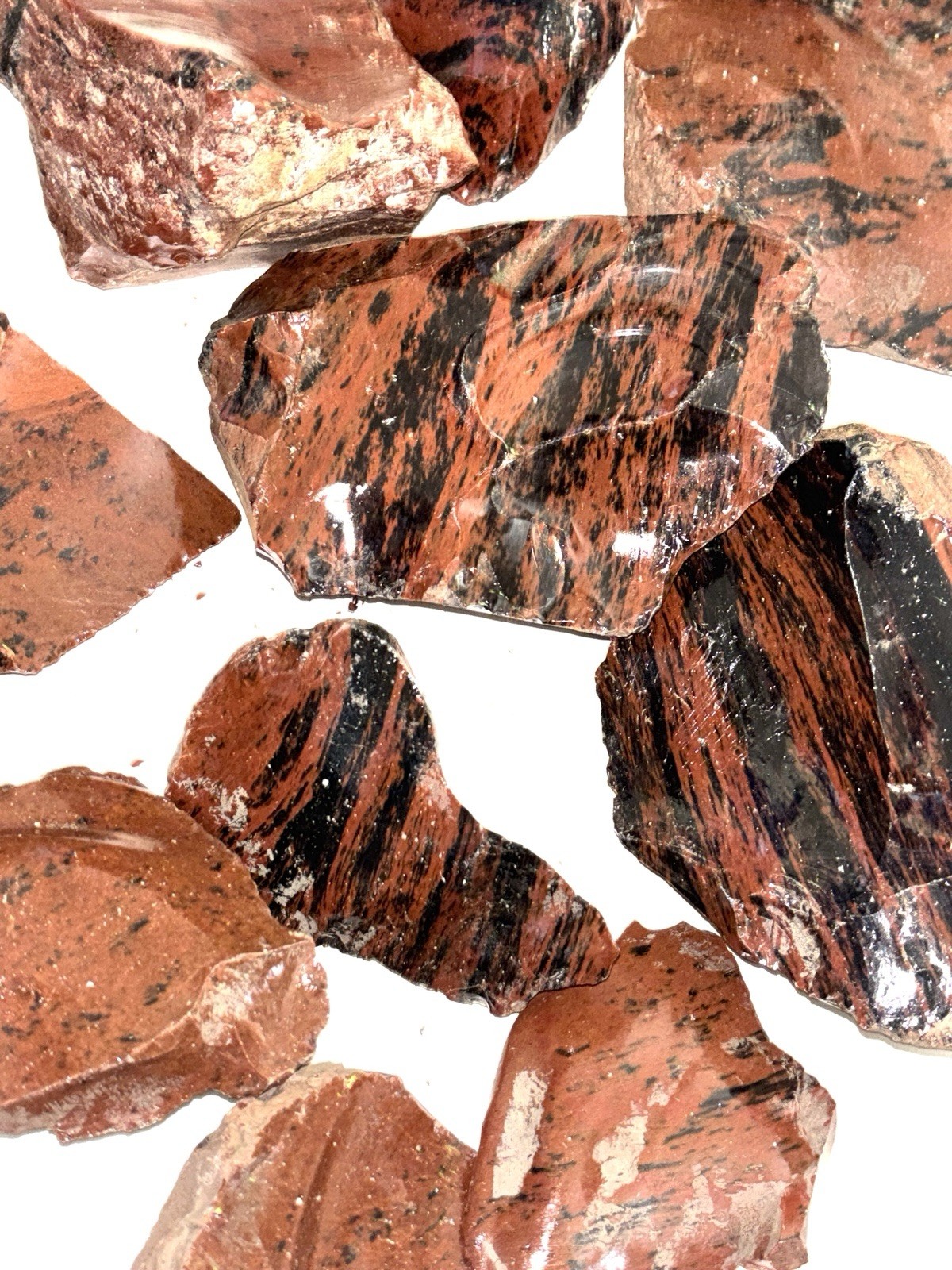 Western United States Mahogany Obsidian Rough Rock Knapping Lapidary 10 lb Lot