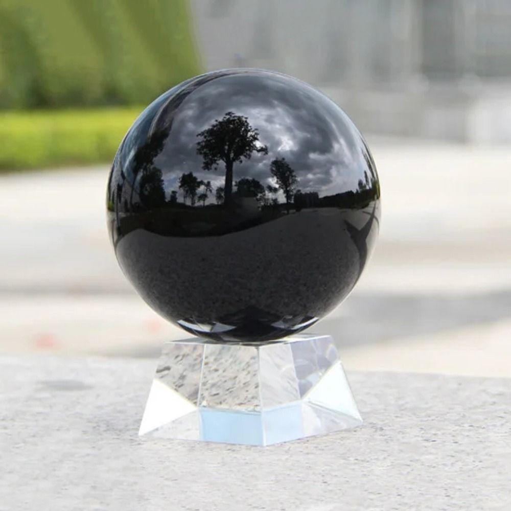 20/50mm K9 Clear Photography Crystal Ball Sphere Decoration Lens Photo + Stand