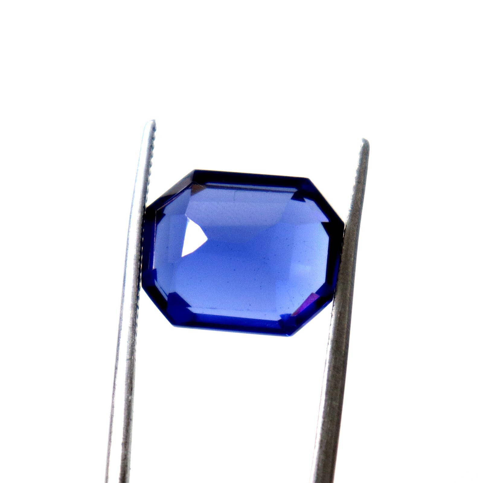 Natural Blue Sapphire Certified Gemstone Loose Emerald Shape 10.80 Ct