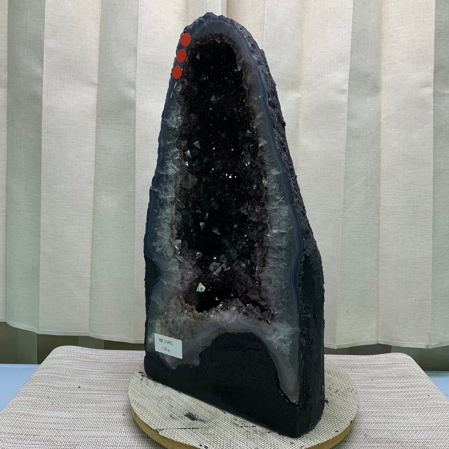 24LB Natural premium titanium crystal Quartz Crystal Cluster Cathedral healing