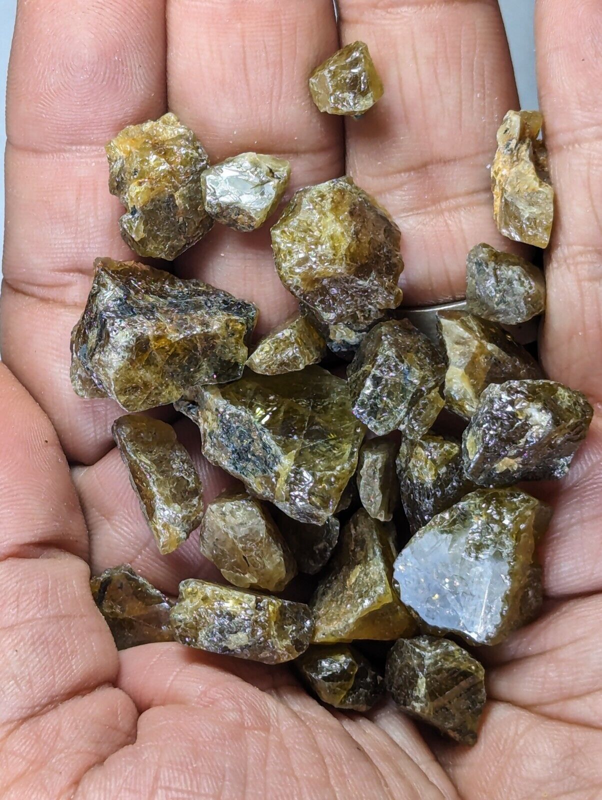 220grams Sphene Crystals From Zagi Mountains, KPK, Pakistan