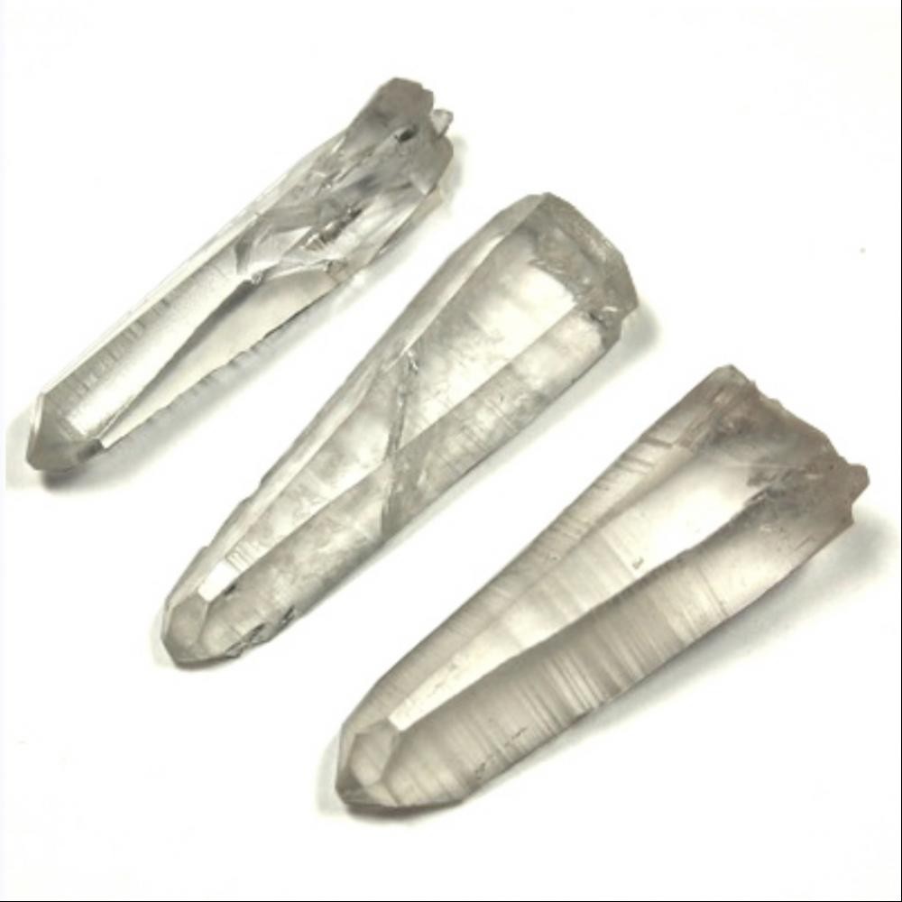 Lemurian Crystal Points Clear Quartz Mixed Grade/Sizes Wholesale Bulk 1Lb Brazil