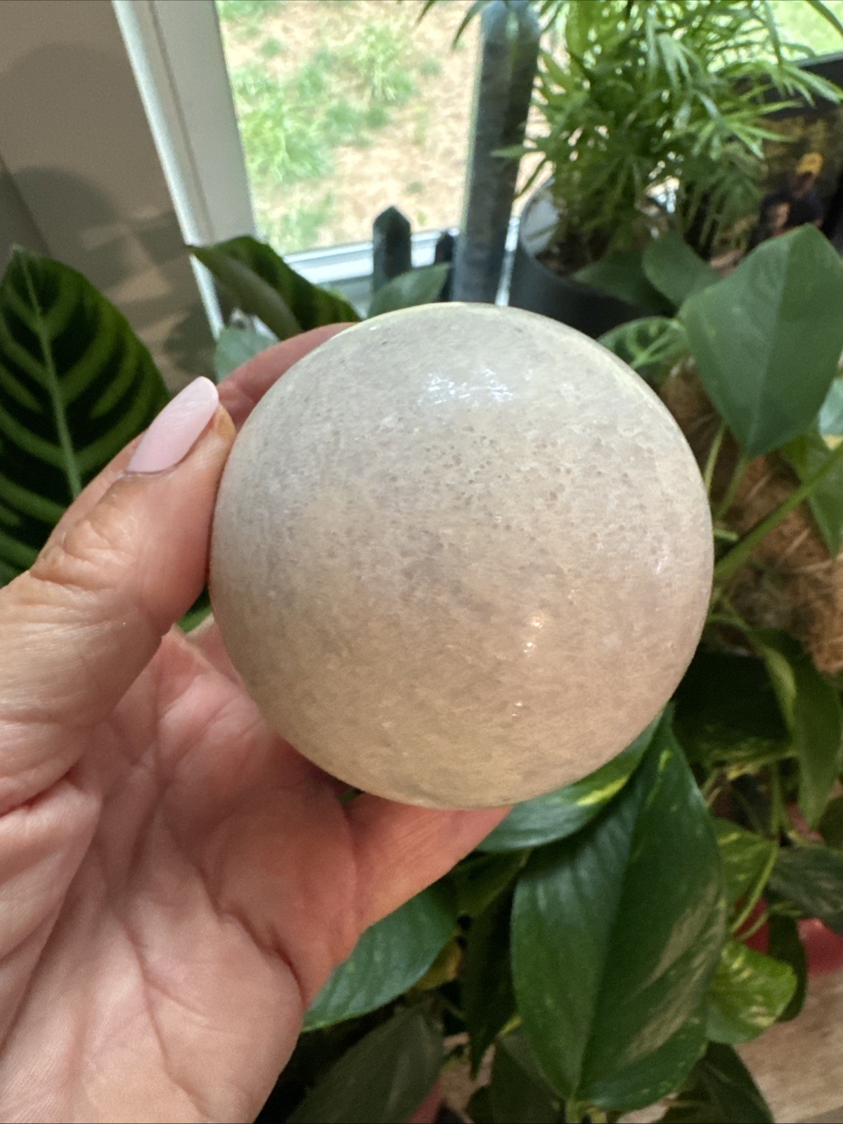 Pink Opal Crystal Sphere 492 Grams 492 Grams 2.7”