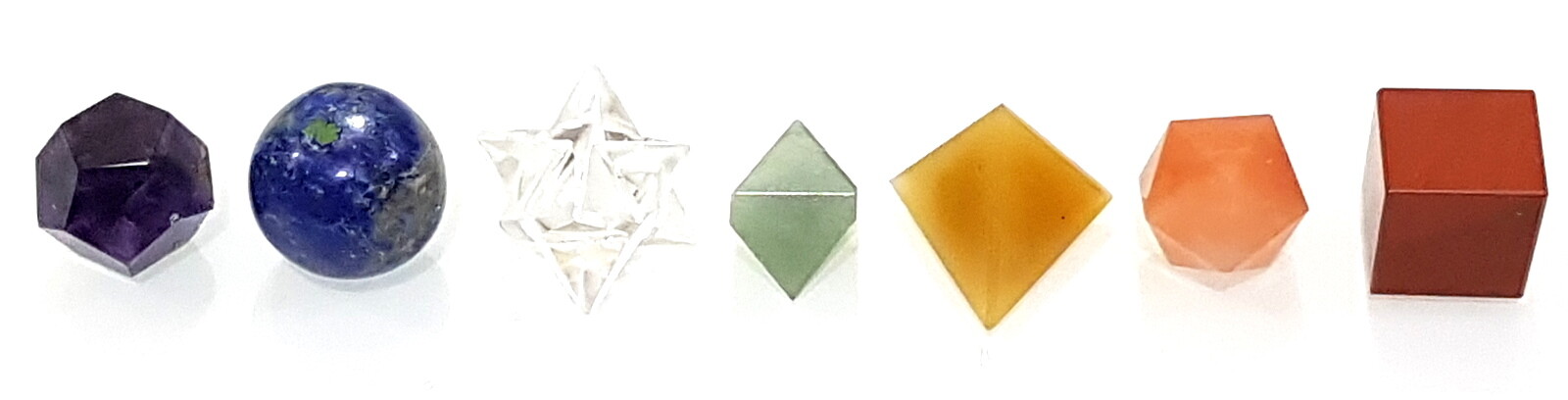 Sacred Chakra Geometry Set All 7 Chakras Stone Geometry All 7 Shape Chakra Set