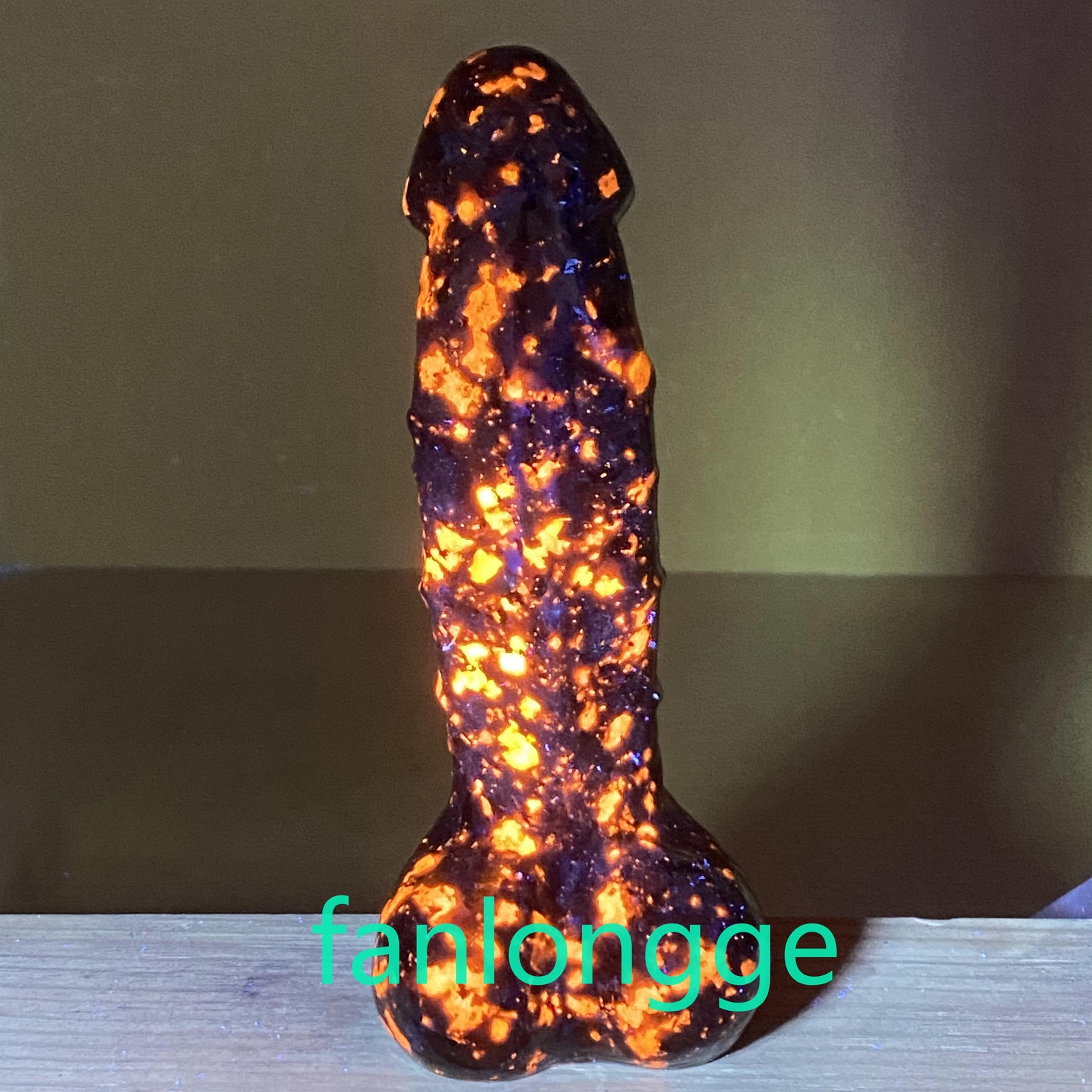 6in Wholesale Natural Yooperite male penis Quartz Crystal Carved Figurines 1pc