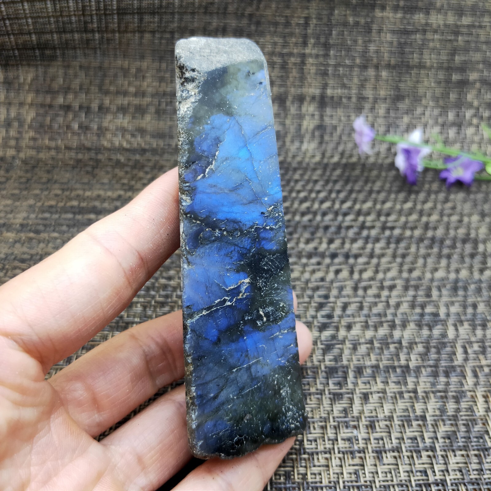 Top Labradorite Crystal Stone Natural Rough Mineral Specimen Healing 111.5g