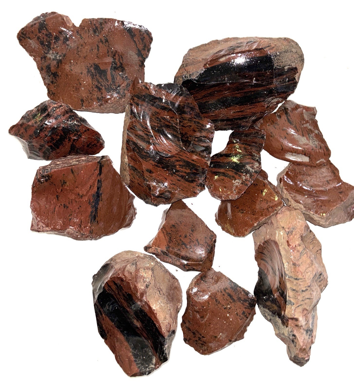 Western United States Mahogany Obsidian Rough Rock Knapping Lapidary 10 lb Lot