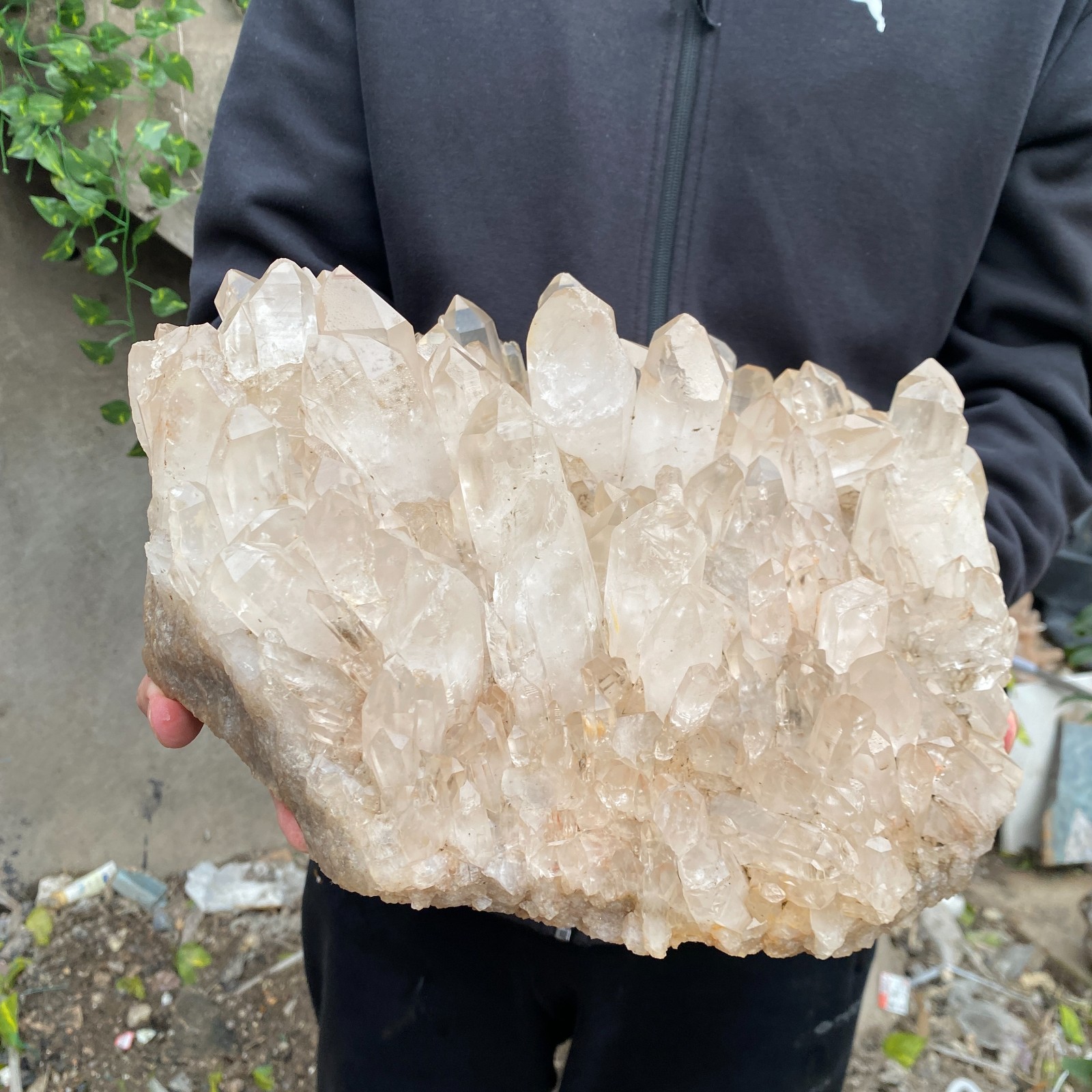 29.8LB Natural Clear White Crystal Quartz Cluster Rough Healing Specimen