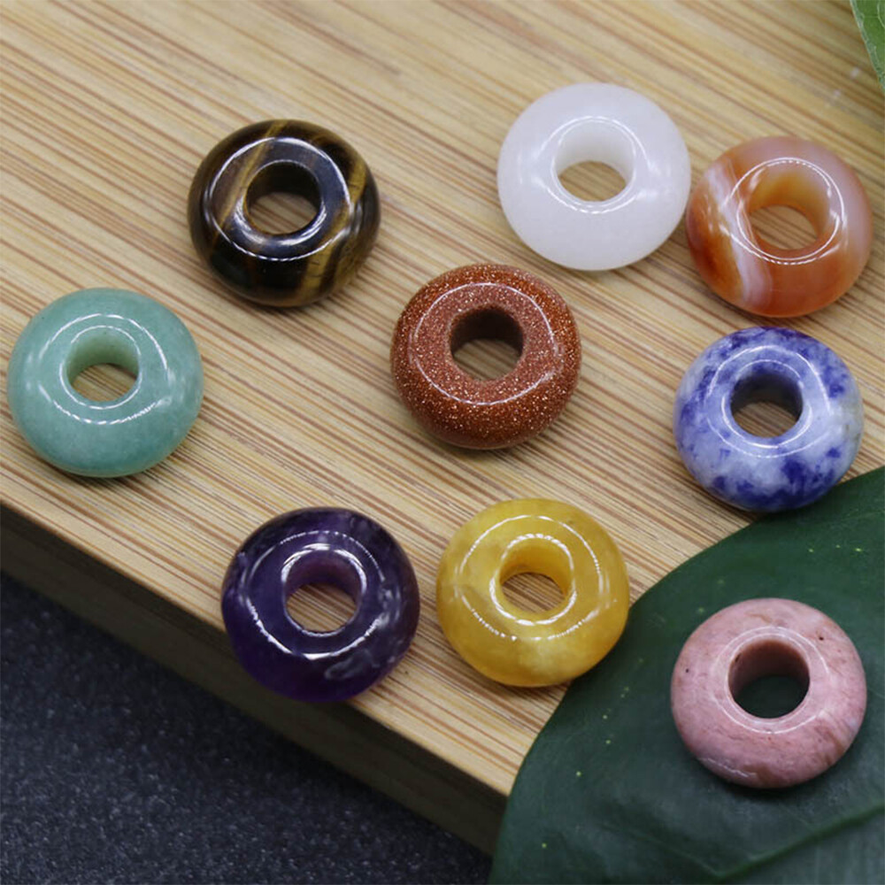 5mm Large Hole Loose Rondelle European Beads for Bracelet Jewelry Making Charms