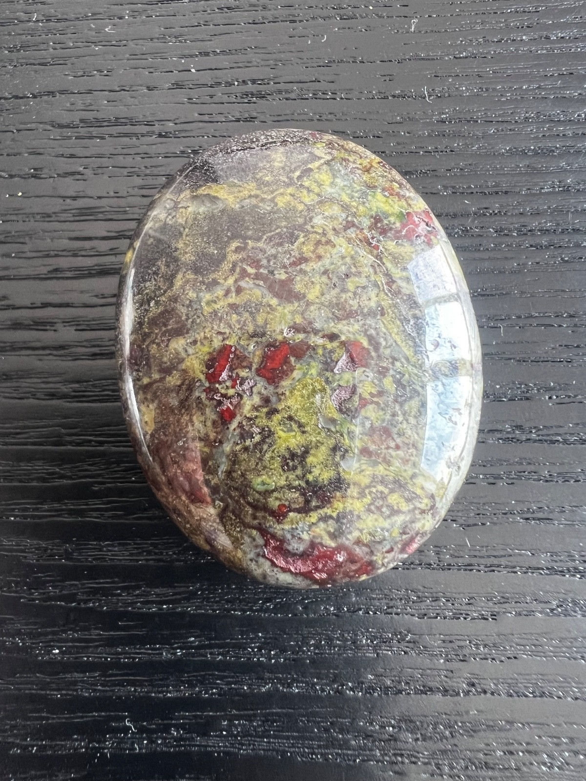 Natural Dragon Blood Crystal Pocket Healing Stone 48x38mm 40g