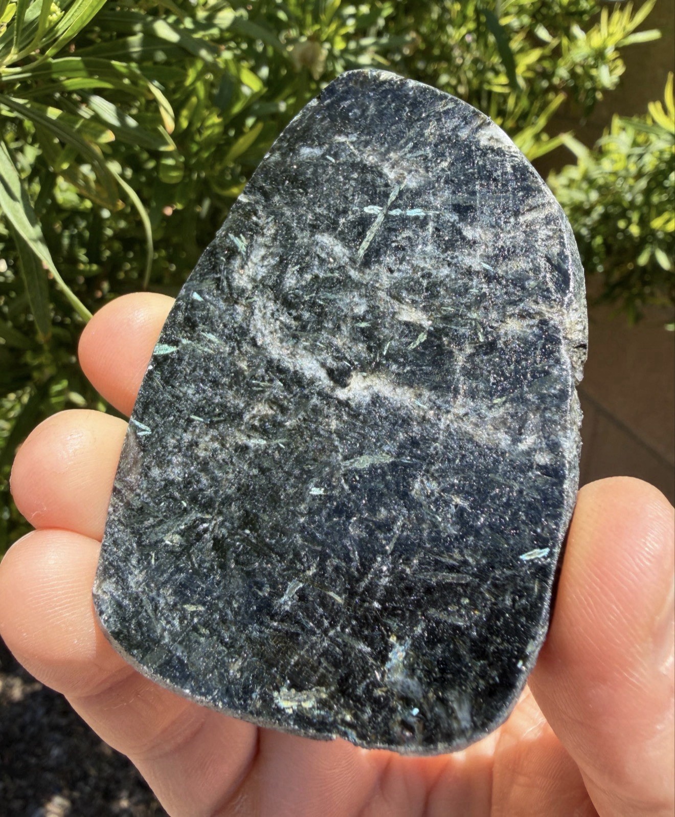 Nuummite Crystal Finland, Genuine Sorcerer’s Stone, Iridescent Stone, 70.92g