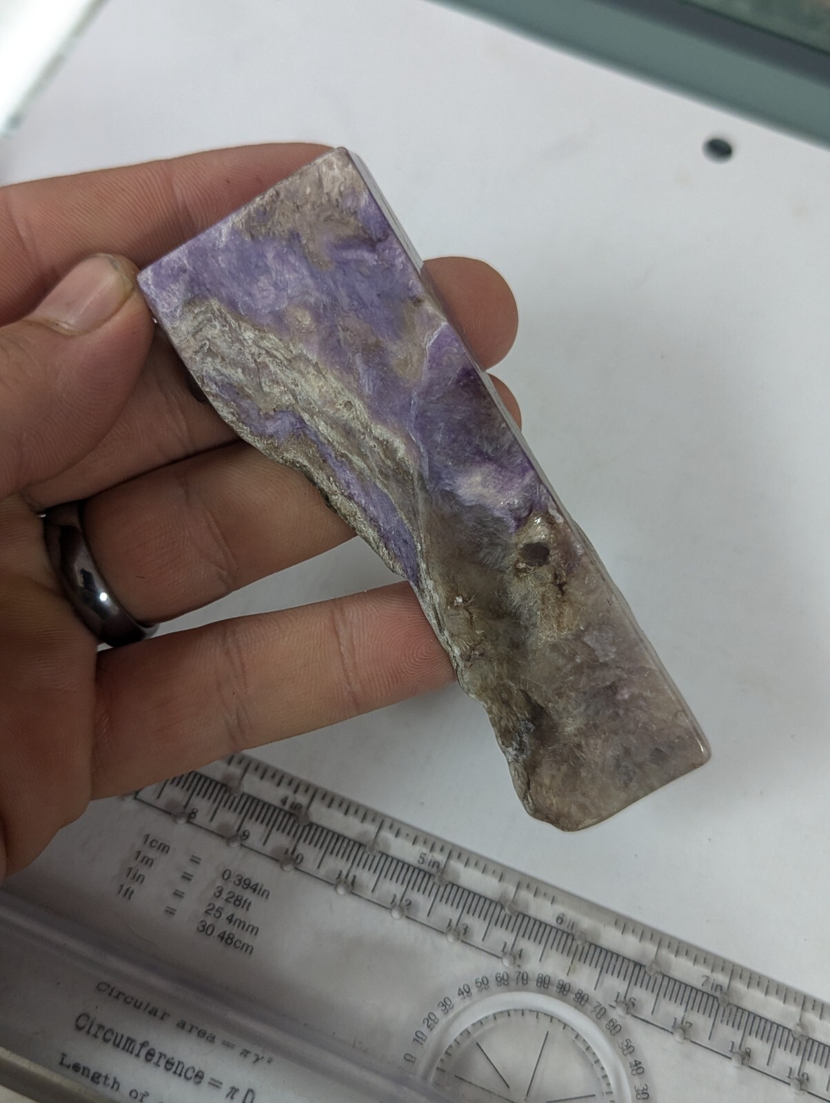 Large Purple Charoite Polished Freeform Slab