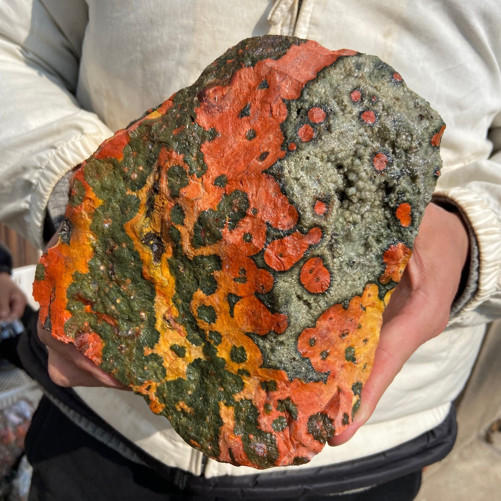 5.5lb Natural colourful ocean jasper raw stone crystal rough mineral specimen