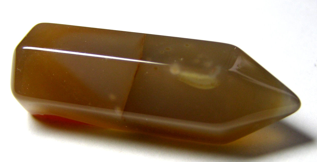 SMALL CARNELIAN POLISHED TERMINATED POINT 4.5 x 1.5 cms 16.22 gms #B