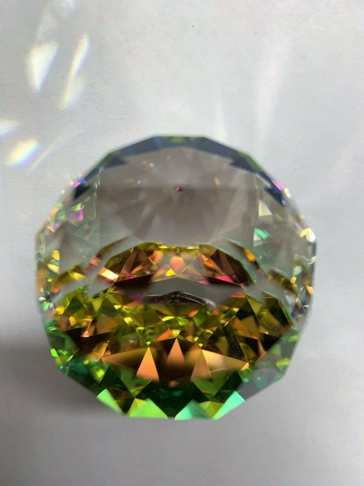 Faceted Crystal Ball/ Paperweight 20 mm
