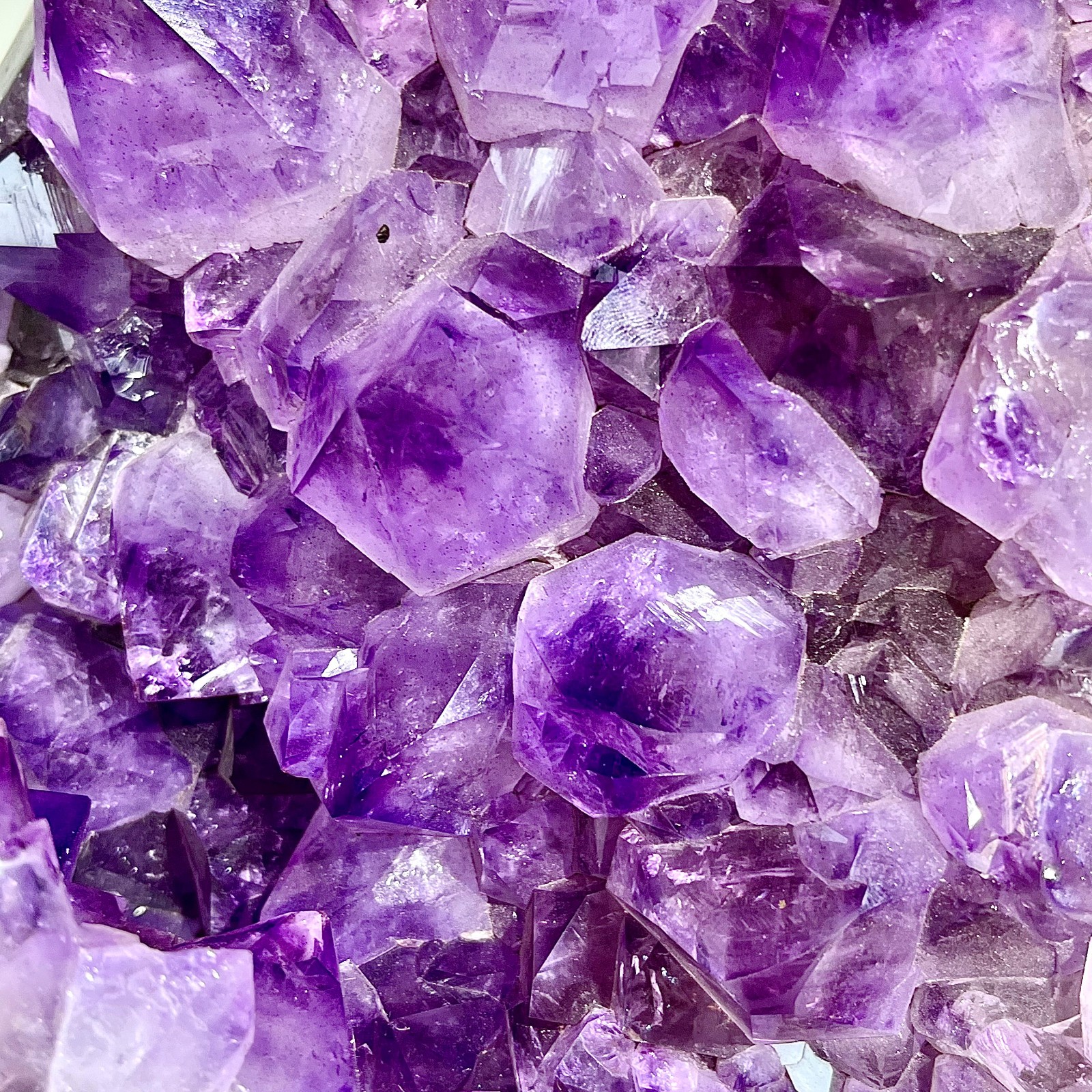 17.67LB Brazil natural Amethyst Cluster Crystal Geode Druzy Energy Rock Gemston