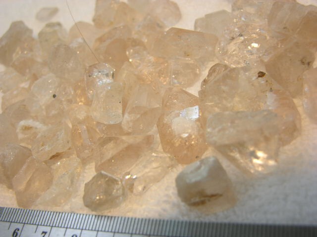 Topaz crystal natural faces points Afghanistan 1/4 pound lots