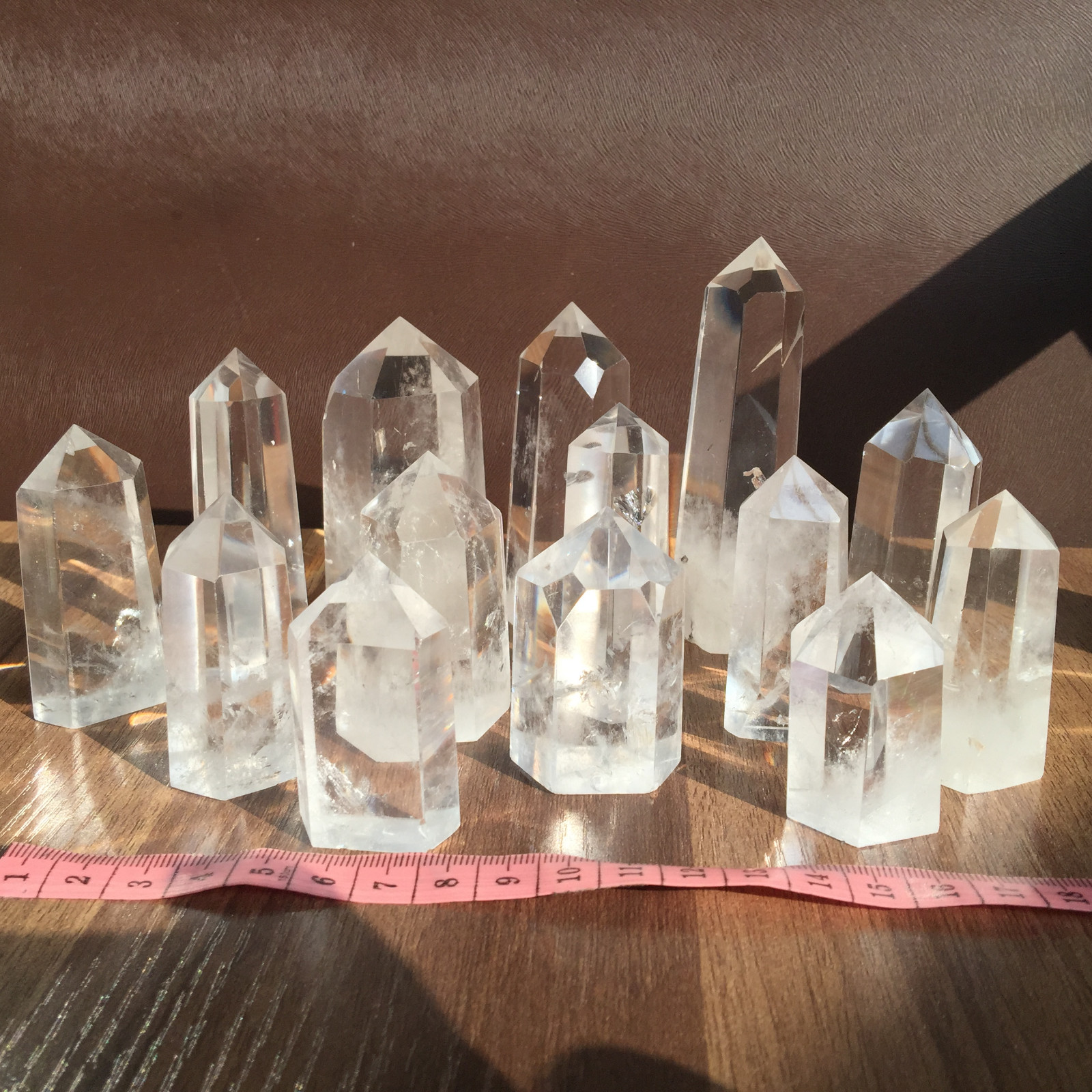 A lot natural clear quartz obelisk white crystal wand point healing random 2.2LB