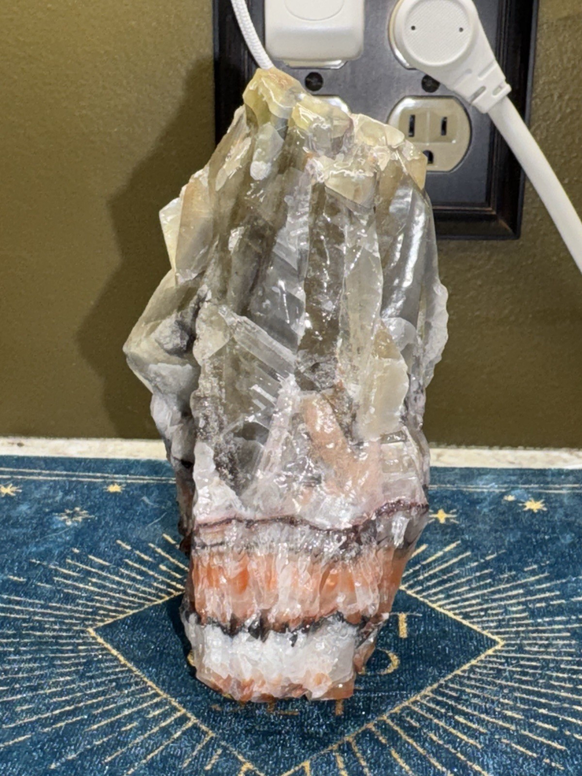 Multicolored Calcite Crystal Mineral Gemstone – 15.3 Oz