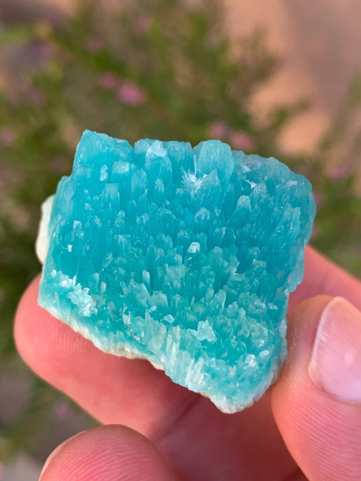 Deep Blue Smithsonite Raw Crystal from Afghanistan / 35 Grams