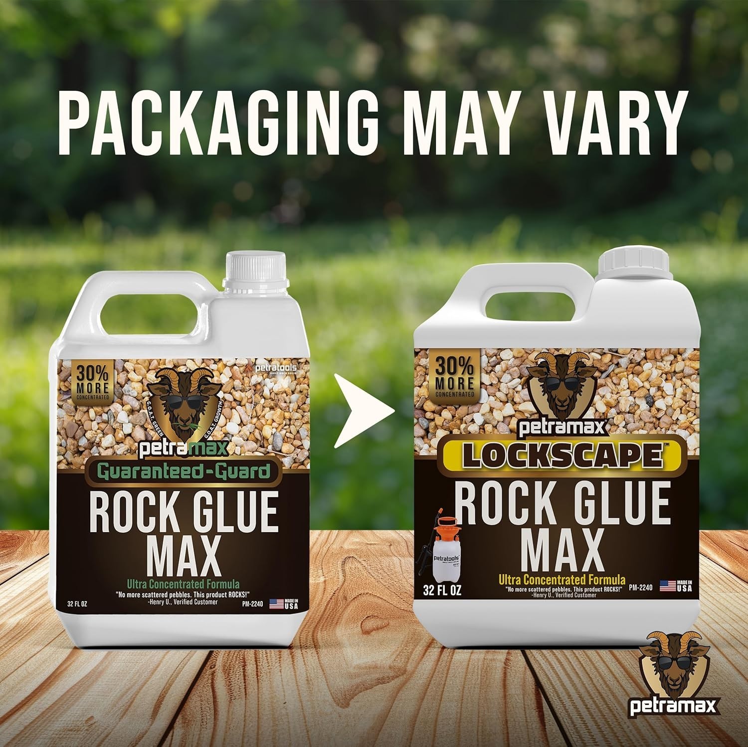 32oz Max Rock Glue – Non-Toxic Landscape Adhesive for Gravel & Stones, 50 Sq Ft