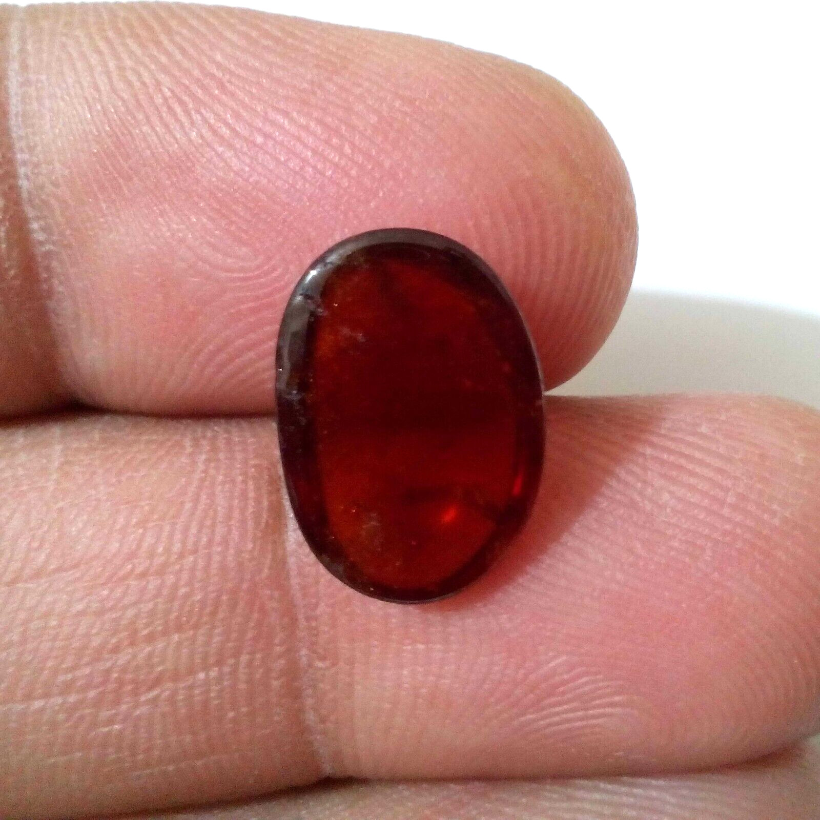 Stunning Fine Hessonite Garnet Cabochon Oval 5.85 Crt Loose Gemstone For Jewelry