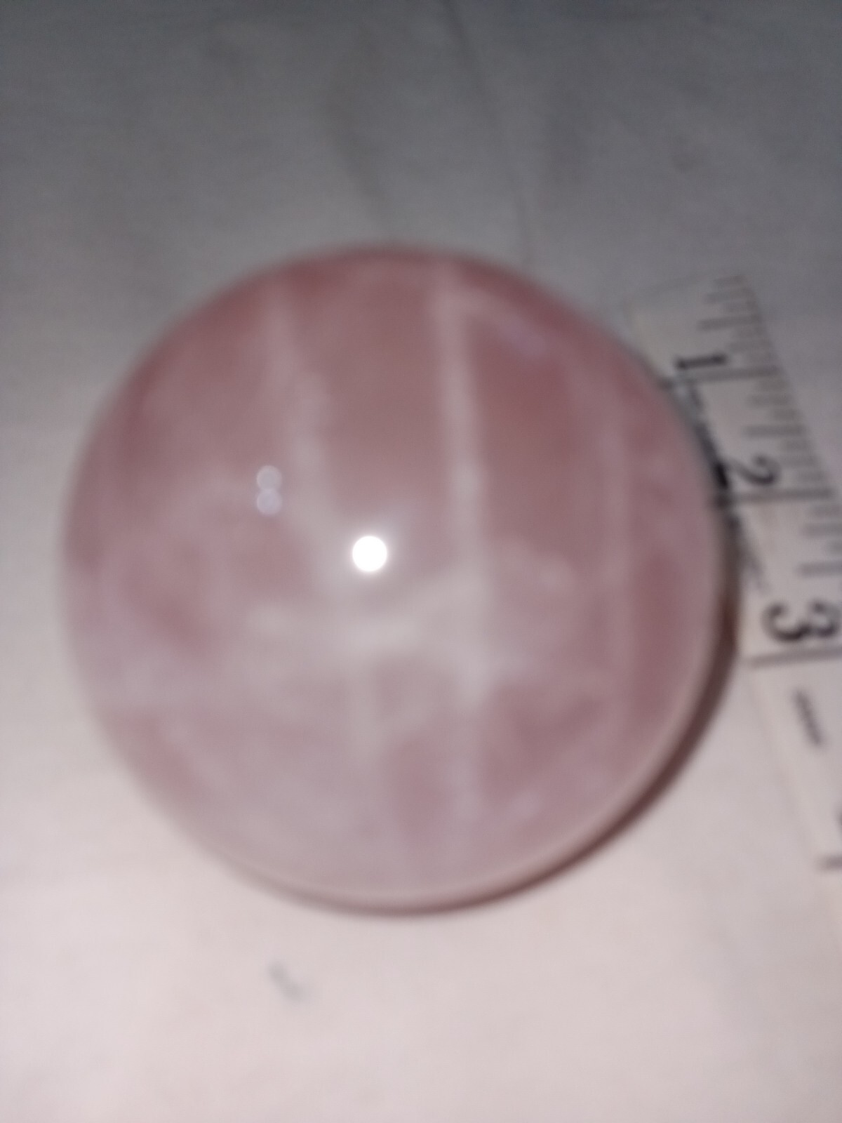 1 Pound 453g Pink Rose Natural Quartz Sphere Crystal 9in round C