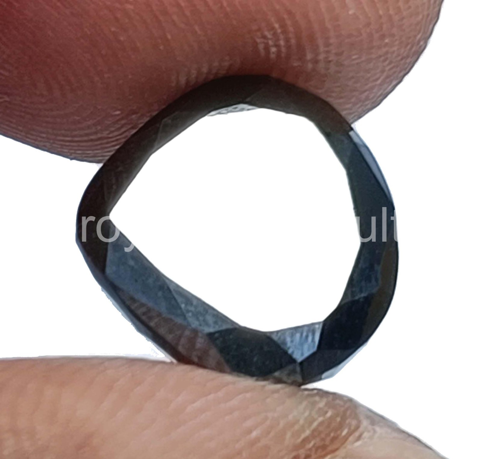 4.10 Ct IGL Certified Genuine Black Amethyst Pear Shape Loose Gemstone 5AOR